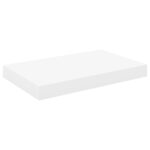 Étagères flottantes 2 pcs Chêne et blanc 40x23x3,8 cm MDF – Image 2
