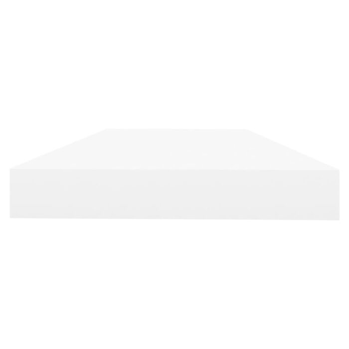 Étagères flottantes 2 pcs chêne et blanc 50x23x3,8 cm MDF – Image 4