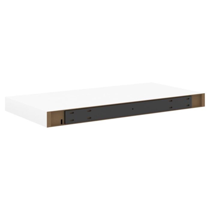 Étagères flottantes 2 pcs chêne et blanc 50x23x3,8 cm MDF – Image 5