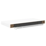 Étagères flottantes 4 pcs chêne et blanc 50x23x3,8 cm MDF – Image 6
