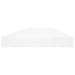 Étagère murale flottante chêne et blanc 60x23,5x3,8 cm MDF – Image 3
