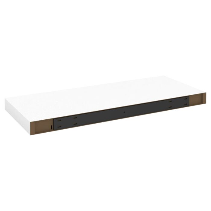 Étagère murale flottante chêne et blanc 60x23,5x3,8 cm MDF – Image 4