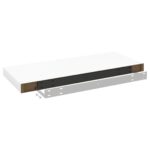 Étagère murale flottante chêne et blanc 60x23,5x3,8 cm MDF – Image 5
