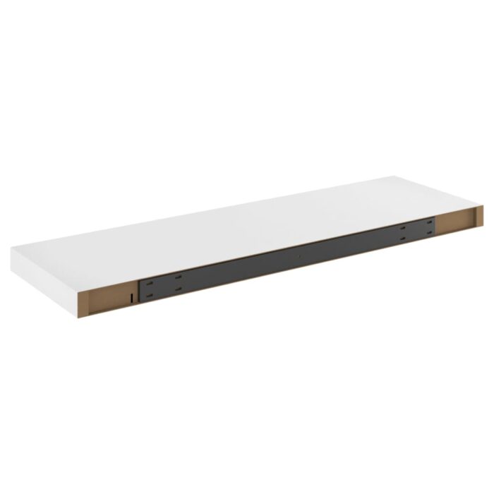 Étagère flottante murale chêne et blanc 80x23,5x3,8 cm MDF – Image 4