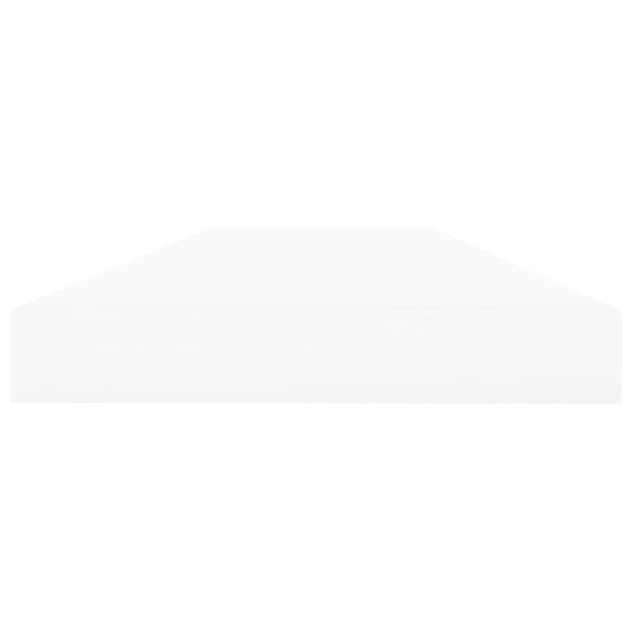 Étagères flottantes 2 pcs chêne et blanc 120x23,5x3,8 cm MDF – Image 3