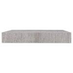 Étagères murales flottantes 2 pcs gris béton 23x23,5x3,8 cm MDF – Image 4