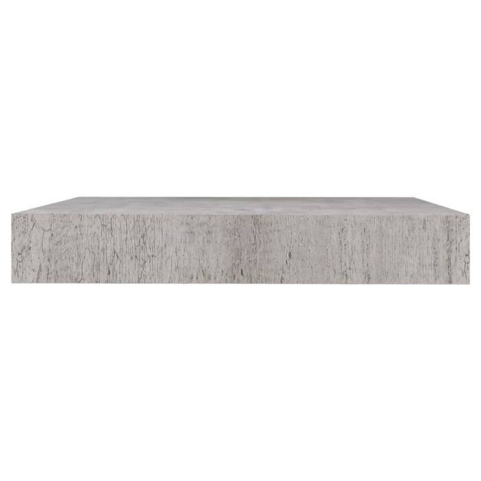 Étagères murales flottantes 2 pcs gris béton 23x23,5x3,8 cm MDF – Image 4