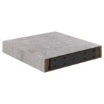 Étagères murales flottantes 2 pcs gris béton 23x23,5x3,8 cm MDF – Image 5