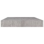 Étagères murales flottantes 2 pcs gris béton 40x23x3,8 cm MDF – Image 3