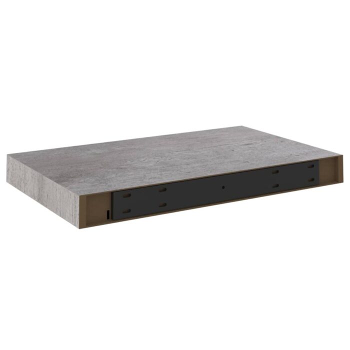 Étagères murales flottantes 4 pcs gris béton 40x23x3,8 cm MDF – Image 5
