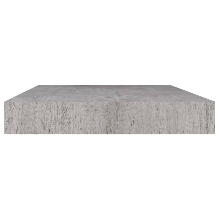 Étagère murale flottante gris béton 50x23x3,8 cm MDF – Image 3