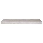 Étagère murale flottante gris béton 60x23,5x3,8 cm MDF – Image 2