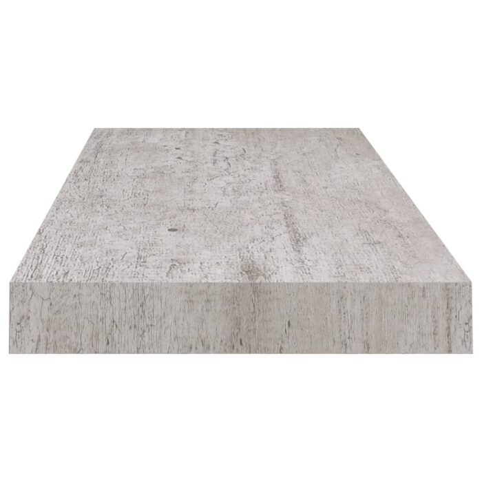 Étagère murale flottante gris béton 60x23,5x3,8 cm MDF – Image 3