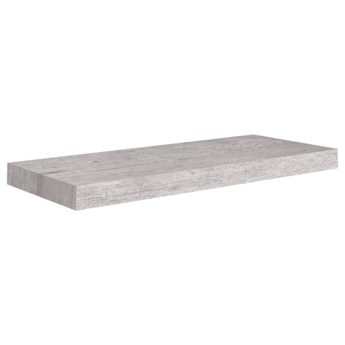 Étagères murales flottantes 4 pcs gris béton 60x23,5x3,8 cm MDF – Image 2