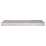 Étagères murales flottantes 4 pcs gris béton 60x23,5x3,8 cm MDF – Image 3