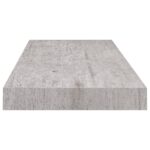 Étagères murales flottantes 4 pcs gris béton 60x23,5x3,8 cm MDF – Image 4