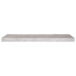 Étagères murales flottantes 2 pcs gris béton 80x23,5x3,8 cm MDF – Image 3