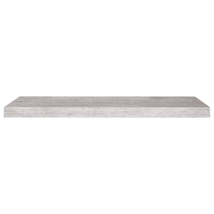 Étagères murales flottantes 2 pcs gris béton 80x23,5x3,8 cm MDF – Image 3