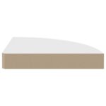 Étagère d'angle murale Chêne et blanc 35x35x3,8 cm MDF – Image 3