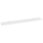 Étagères murales 2 pcs Blanc brillant 80x9x3 cm – Image 4