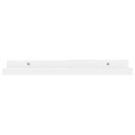 Étagères murales 4 pcs Blanc brillant 40x9x3 cm – Image 2