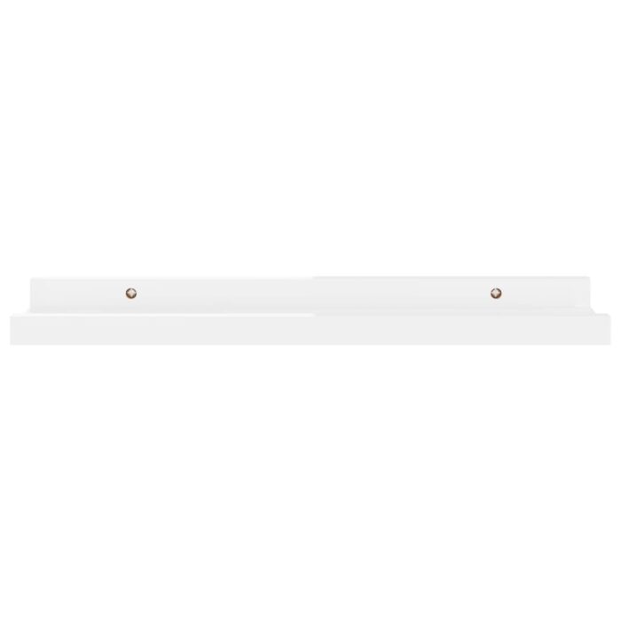 Étagères murales 4 pcs Blanc brillant 40x9x3 cm – Image 2
