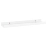 Étagères murales 4 pcs Blanc brillant 40x9x3 cm – Image 3