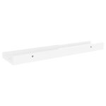Étagères murales 4 pcs Blanc brillant 40x9x3 cm – Image 4