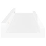 Étagères murales 4 pcs Blanc brillant 40x9x3 cm – Image 5