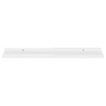 Étagères murales 4 pcs Blanc brillant 80x9x3 cm – Image 2
