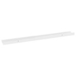 Étagères murales 4 pcs Blanc brillant 80x9x3 cm – Image 3