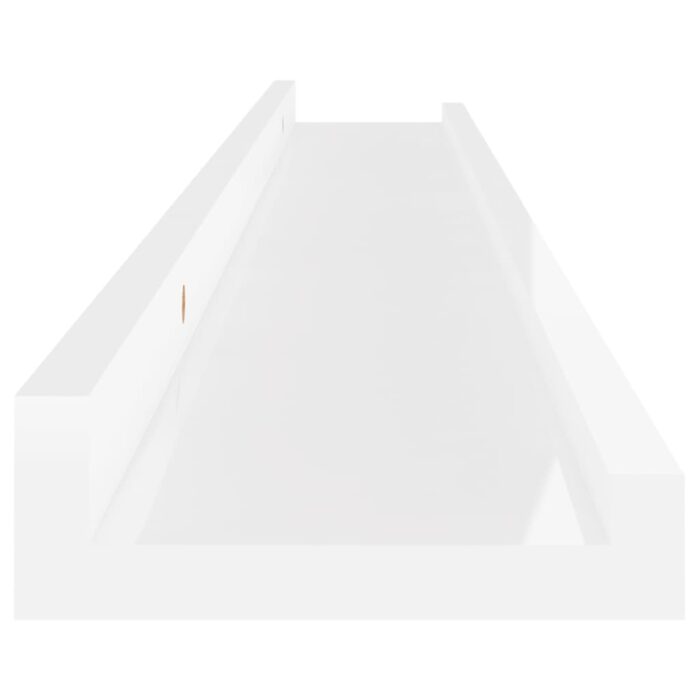 Étagères murales 4 pcs Blanc brillant 80x9x3 cm – Image 6