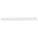 Étagères murales 4 pcs Blanc brillant 100x9x3 cm – Image 4