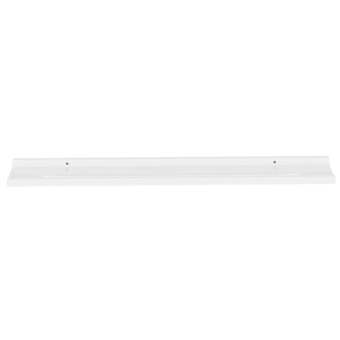 Étagères murales 2 pcs Blanc 100x9x3 cm – Image 2