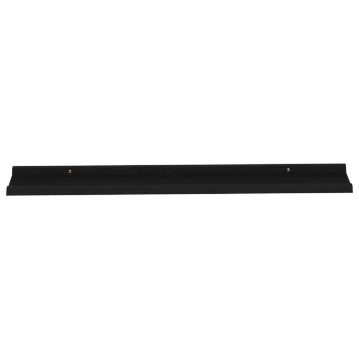 Étagères murales 2 pcs Noir 100x9x3 cm – Image 4