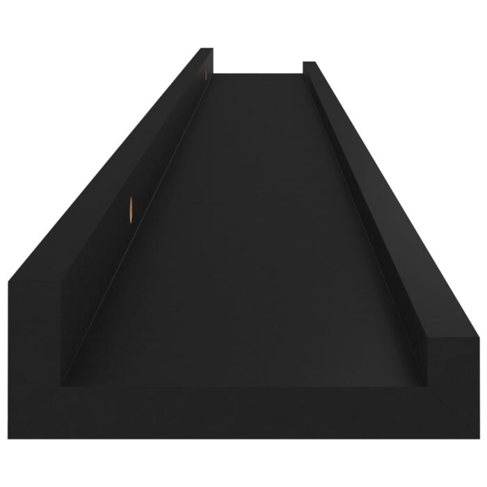 Étagères murales 2 pcs Noir 100x9x3 cm – Image 5