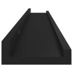 Étagères murales 4 pcs Noir 80x9x3 cm – Image 6