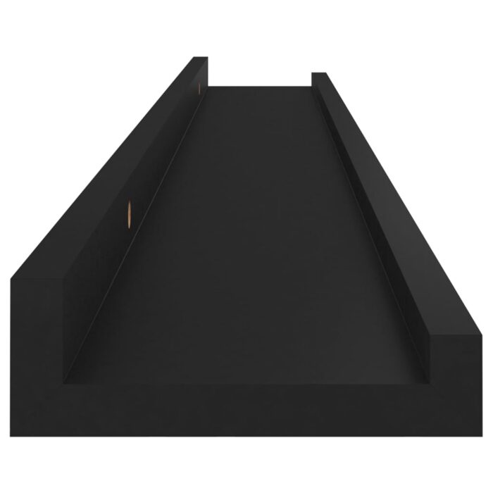 Étagères murales 4 pcs Noir 80x9x3 cm – Image 6