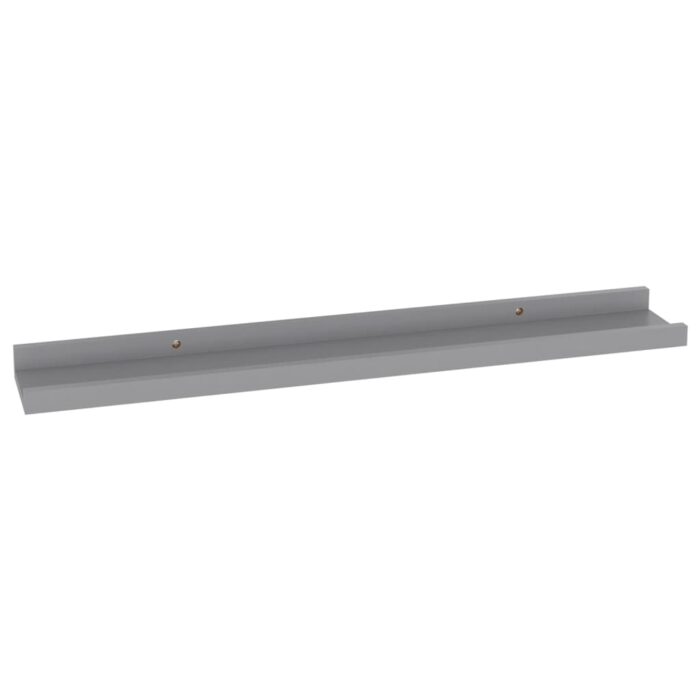 Étagères murales 4 pcs Gris 60x9x3 cm – Image 3