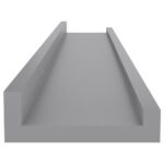 Étagères murales 4 pcs Gris 60x9x3 cm – Image 5