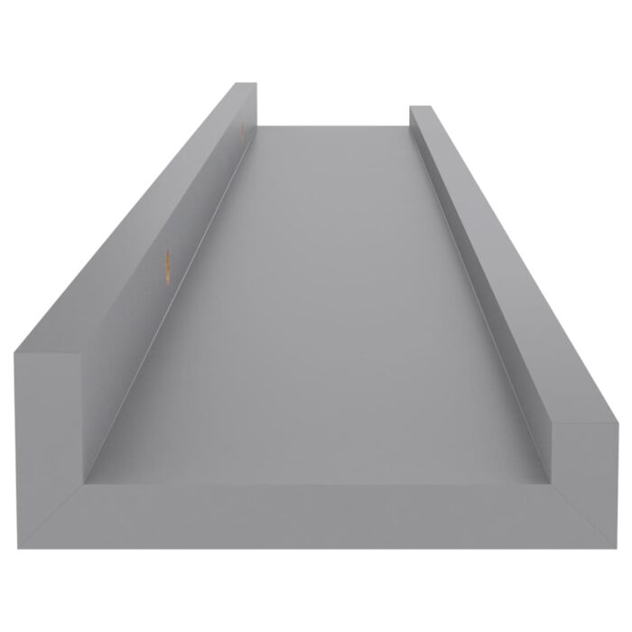 Étagères murales 4 pcs Gris 60x9x3 cm – Image 5