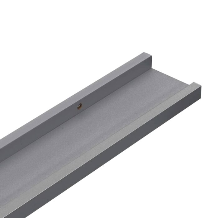 Étagères murales 4 pcs Gris 60x9x3 cm – Image 6