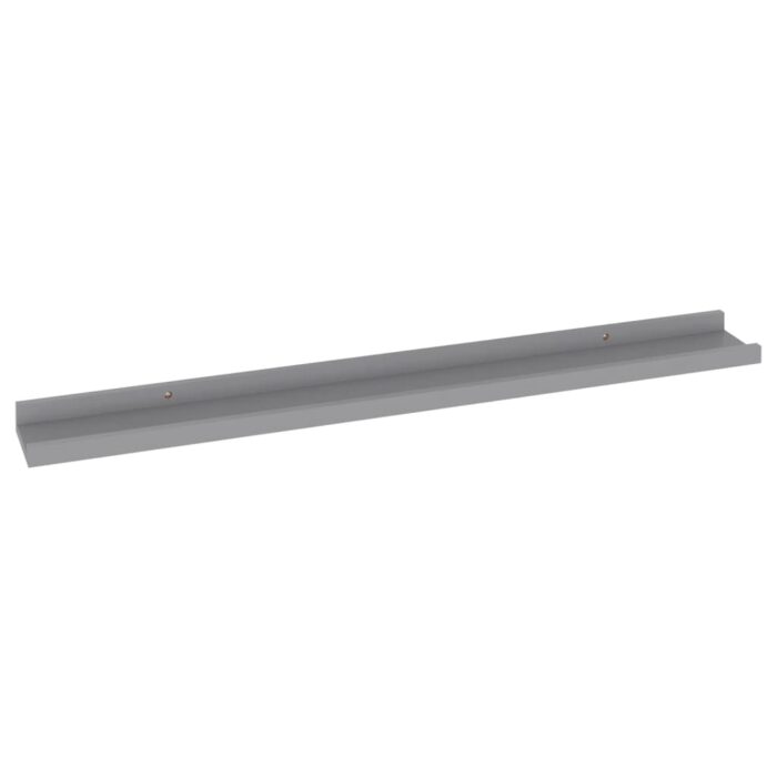 Étagères murales 4 pcs Gris 80x9x3 cm – Image 3