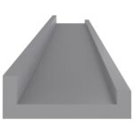 Étagères murales 4 pcs Gris 80x9x3 cm – Image 6