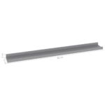 Étagères murales 4 pcs Gris 80x9x3 cm – Image 8