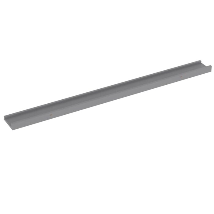 Étagères murales 4 pcs Gris 100x9x3 cm – Image 2