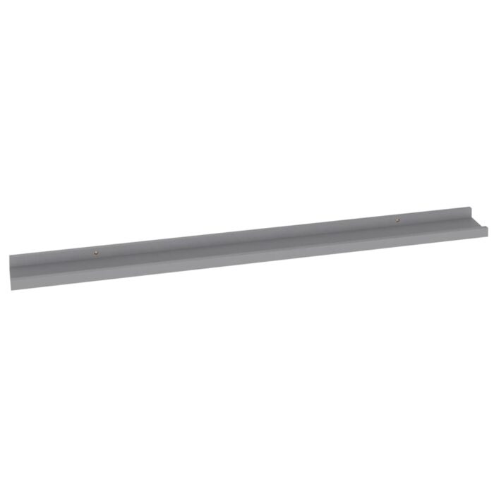 Étagères murales 4 pcs Gris 100x9x3 cm – Image 3
