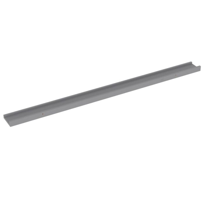 Étagères murales 4 pcs Gris 115x9x3 cm – Image 2