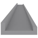 Étagères murales 4 pcs Gris 115x9x3 cm – Image 5