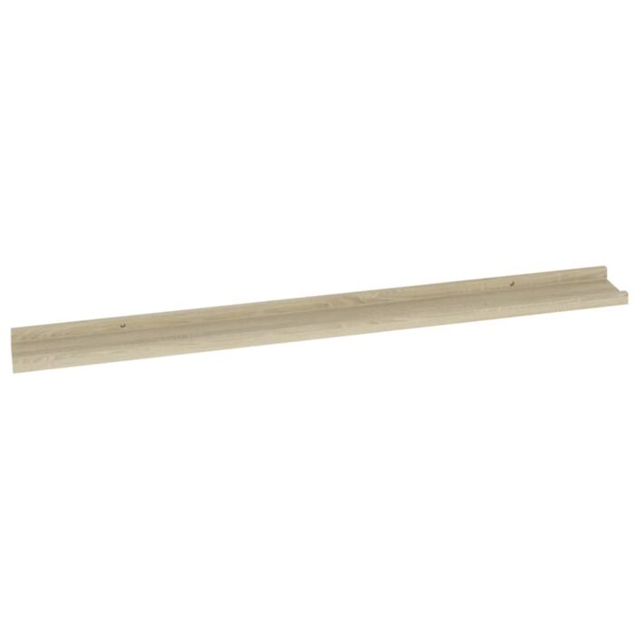 Étagères murales 2 pcs chêne sonoma 100x9x3 cm – Image 3